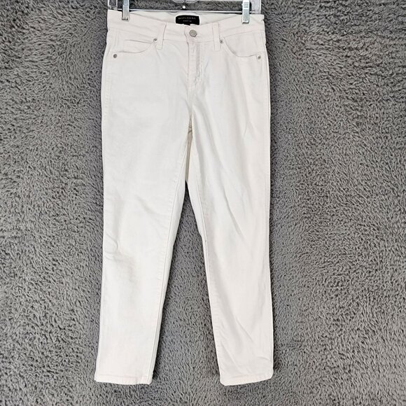 Banana Republic Denim - Banana Republic Jeans Womens 24 Petite White Stretch Mid Rise Slouch